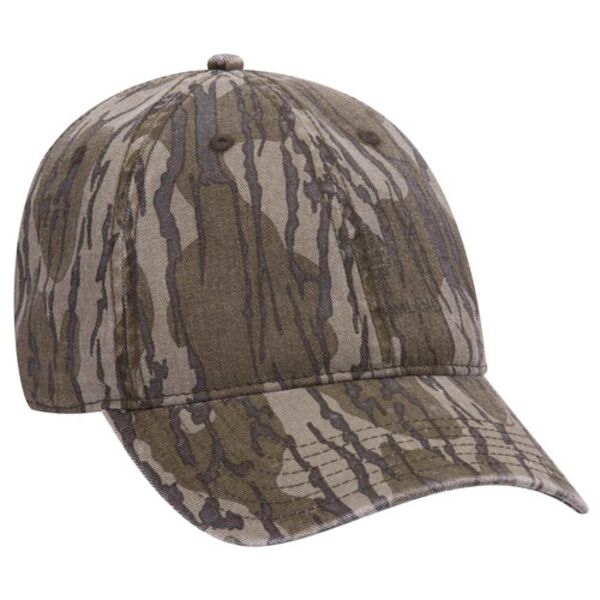 OTTO CAP Mossy Oak Camouflage 6 Panel Low Profile Dad Hat Thumbnail