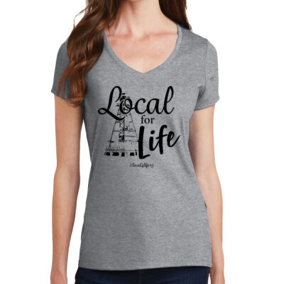 Ladies V-Neck Short Sleeve Thumbnail